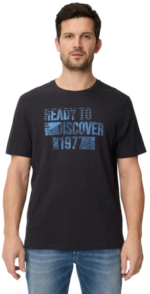 Футболка чоловіча Camel Active T-shirts 1/2 sleeves 409700-7T17-48 S темно-синяфото