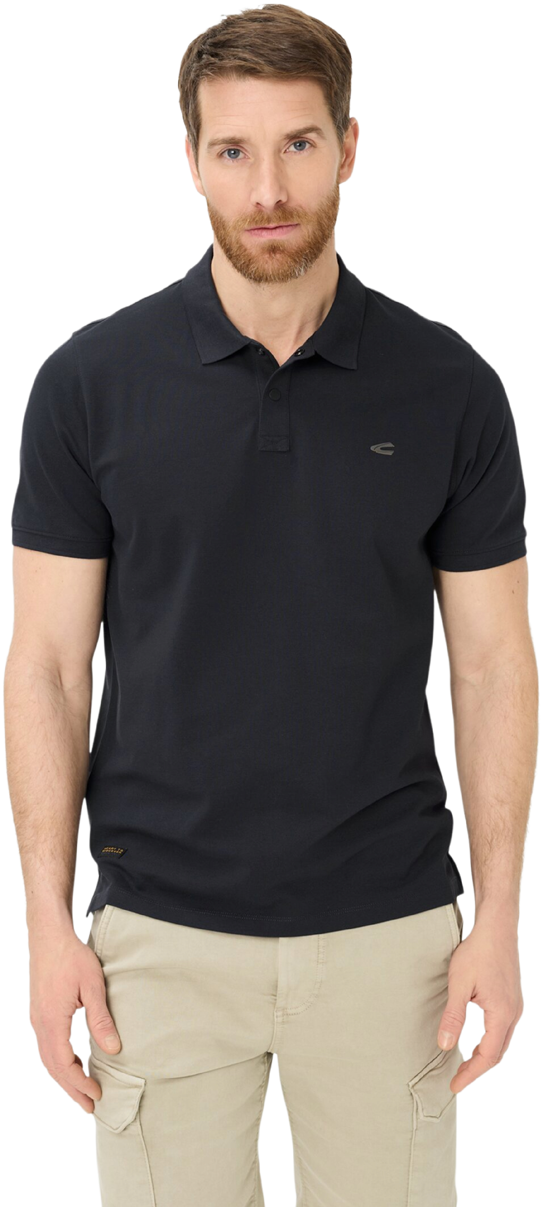 Поло чоловіче Camel Active Polos 1/2 sleeves 409920-7P01-48 L темно-синєфото1