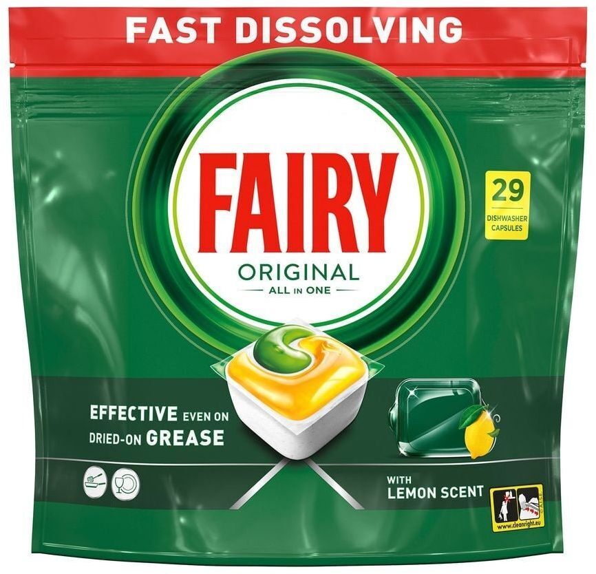 Капсули для посудомийних машин Fairy Original All-in-1 Лимон 29 штфото1