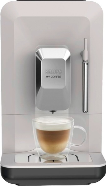 Kavomashyna Krups My Coffee 1 Zerno Oled Dyspley Avtoretseptiv 3 Metal Siryy