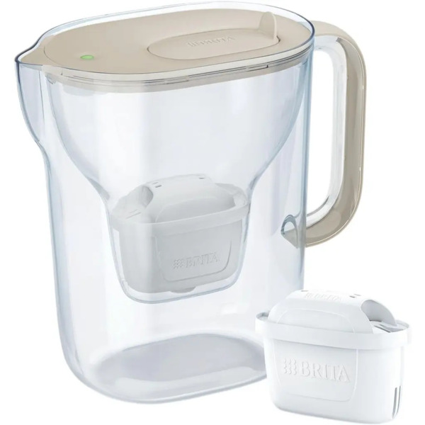 

Фильтр-кувшин Brita Style Essential Mxpro 2.4л (1.4л очищенной воды) с картриджем, песочный (1058041)