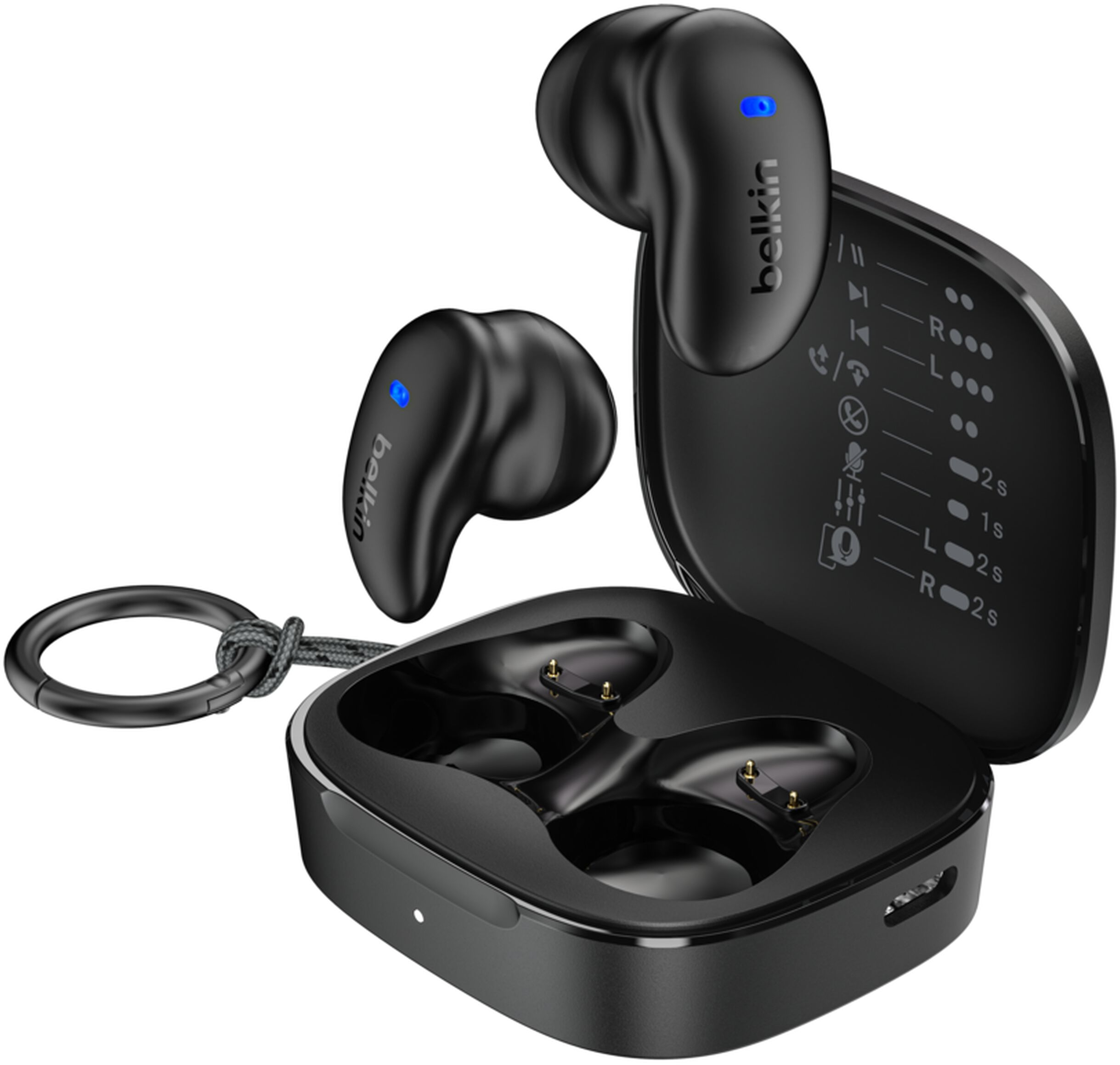 Наушники Belkin Soundform Anywhere True Wireless Black (AUC014HQBK) фото 1