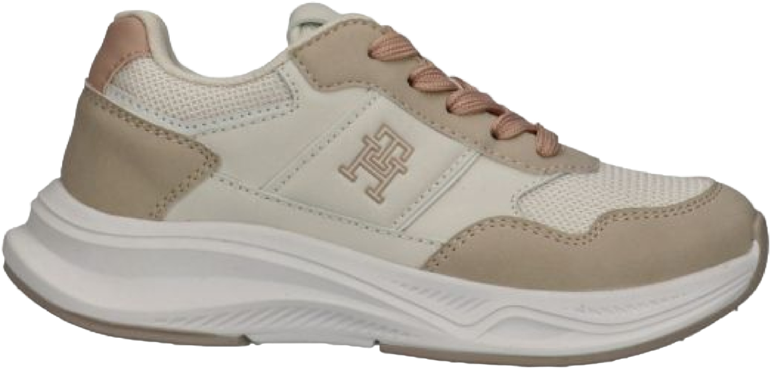 Кроссовки женские Tommy Hilfiger Low Cut Lace-Up Sneaker T3A9-34268-1748A708 40 бежевые