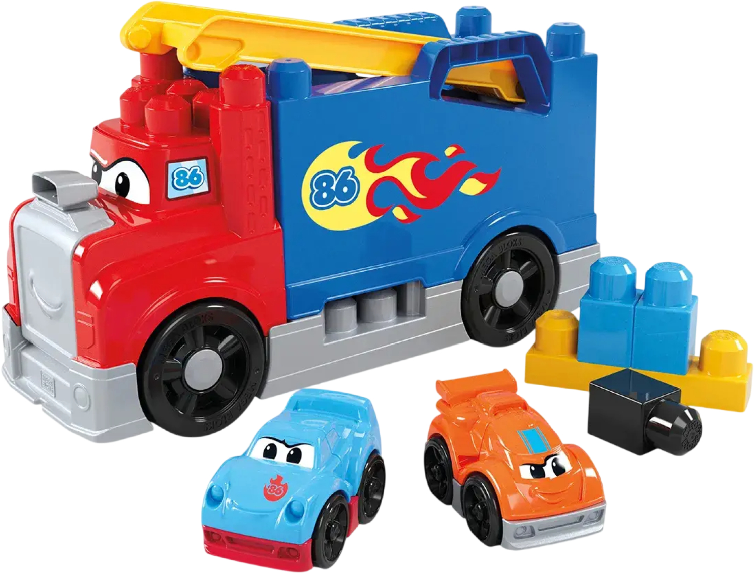 Конструктор Автовоз с машинками Mega Bloks (JFR29)