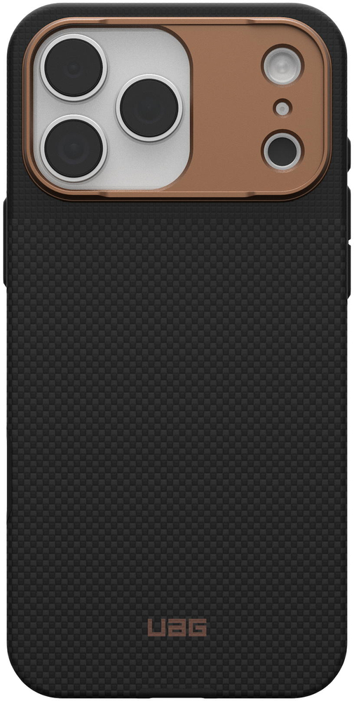 Чехол UAG для iPhone 17 Pro Max, Fibr Armr Magsafe, Kevlar Graphite/Bronze (114554113985) фото 1