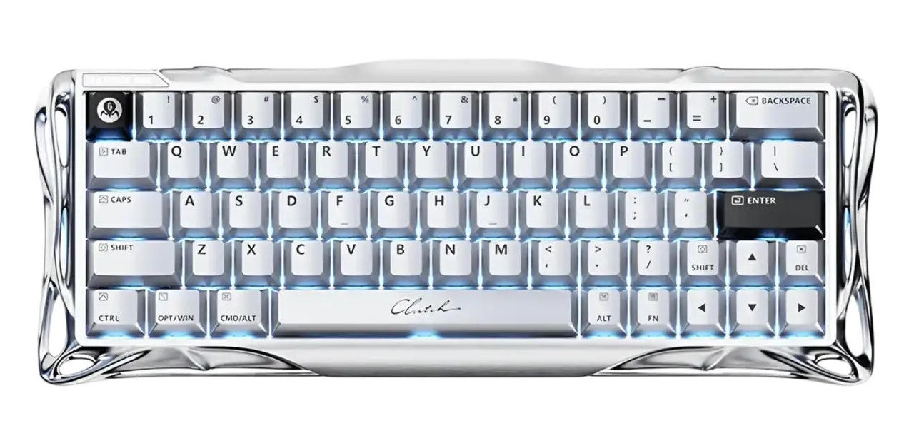 ≡ Клавіатура GravaStar Mercury V60 Pro 60keys Chrome Silver