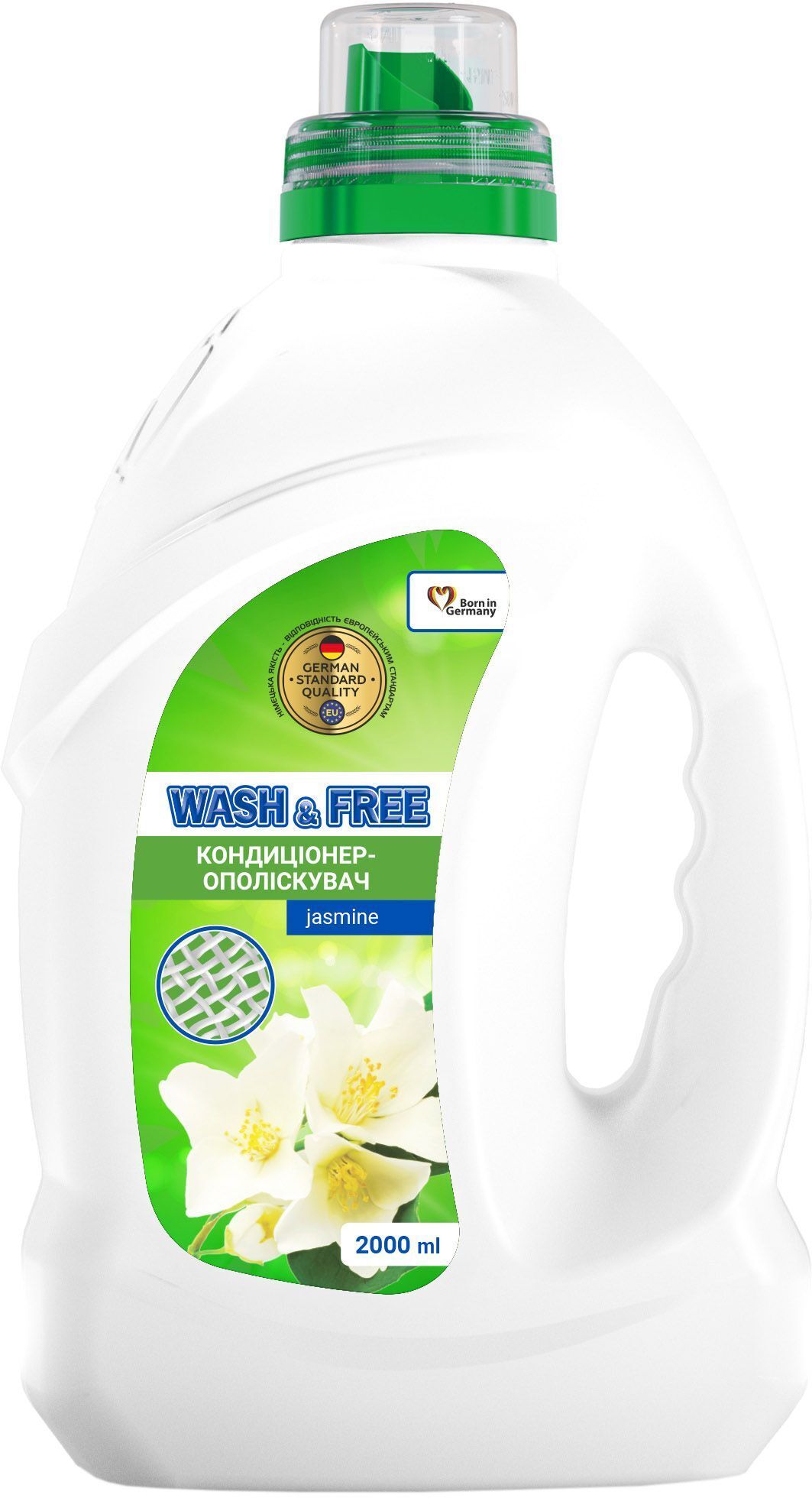 Концентрований пом’якшувач тканин Wash&Free Жасмін 2 лфото1