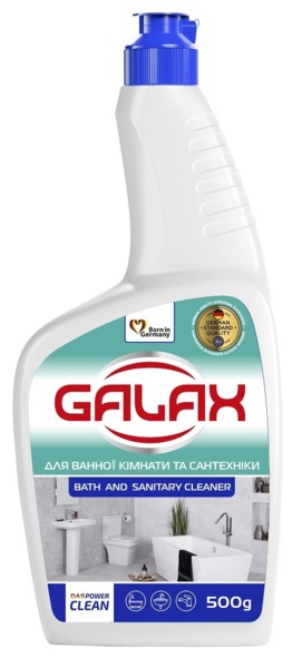 Средство Galax das Power Clean для мытья ванной комнаты и сантехники 500 г запаска