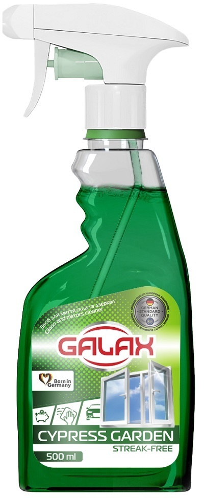 Засіб Galax для миття скла та дзеркал Кипарисовий сад 500 млфото1