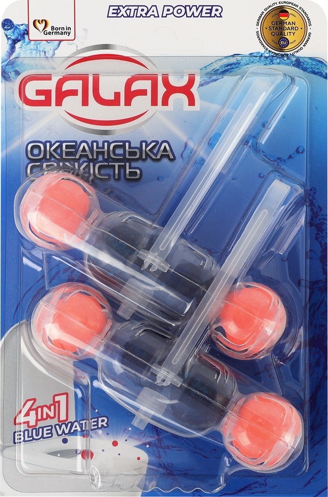 Туалетний блок для унітазу Galax Океанська свіжість 55 г * 2 штфото1