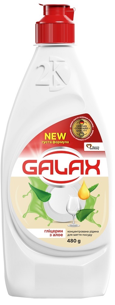Концентрированная жидкость для мытья посуды Galax Глицерин из алоэ вера 480 г фото 1