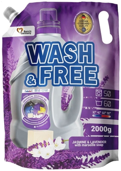 Gel для Prannya Wash Free Універсальний Zhasmyn Ta Lavanda Z Marselskym Mylom Doy Pak