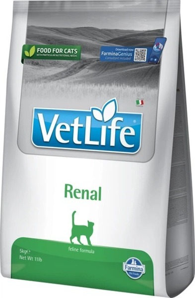 

Сухой корм для кошек Farmina Vet Life Renal диетический для поддержания функции почек 5 кг