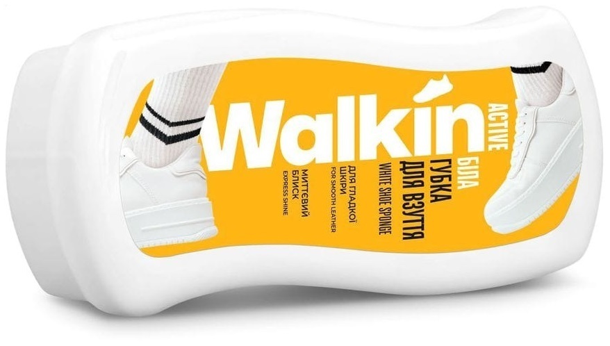 Губка-хвиля Walkin Active біла для взуття із гладкої шкірифото1