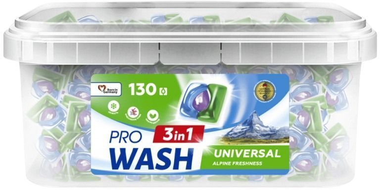 Капсулы для стирки ProWash Альпийская свежесть 130 шт фото 1