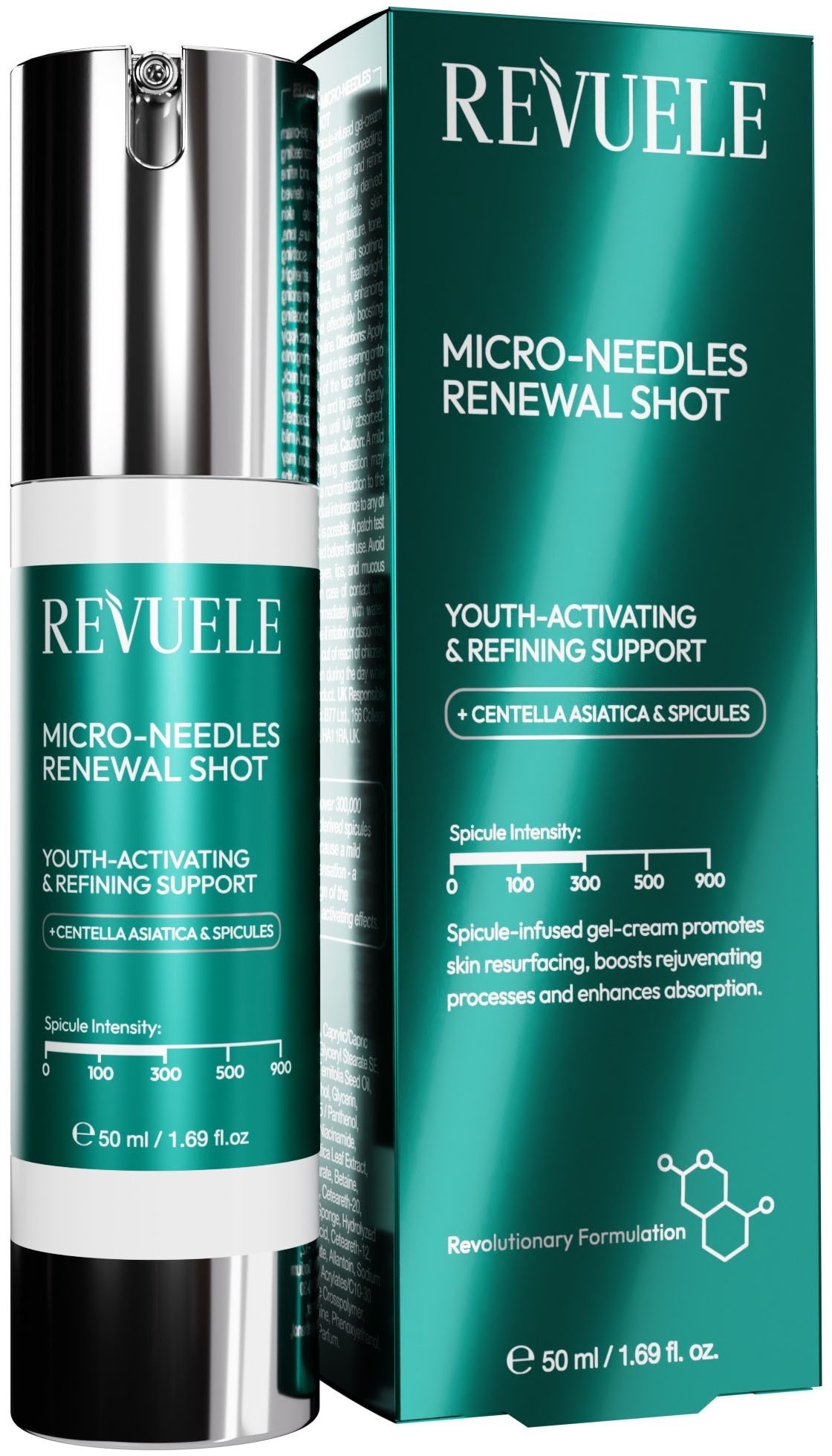 Сыворотка для лица Revuele Micro-Needles Renewal Shot со спикулами восстанавливающая 50 мл фото 1