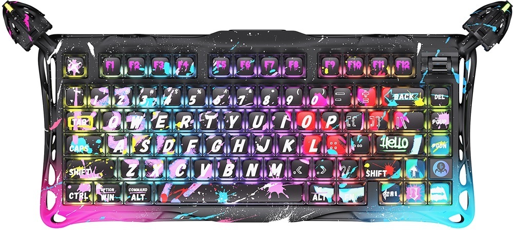 Клавиатура GravaStar Mercury V75 Pro Magnetic Jade Gaming Neon