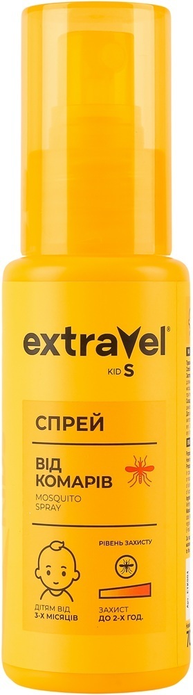 Спрей Extravel Kids дитячий від комарів 70 млфото1