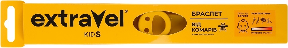 Браслет від комарів Extravel Kids зі змінним картриджем 1,8 гфото1