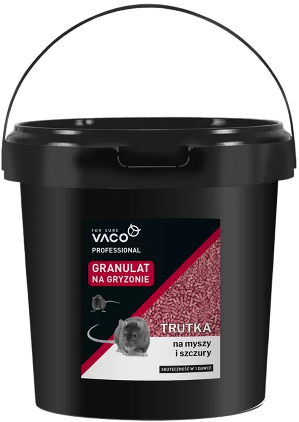 Гранулы Vaco Professional для крыс и мышей 3кг д/крыс и мышей ведро фото 1