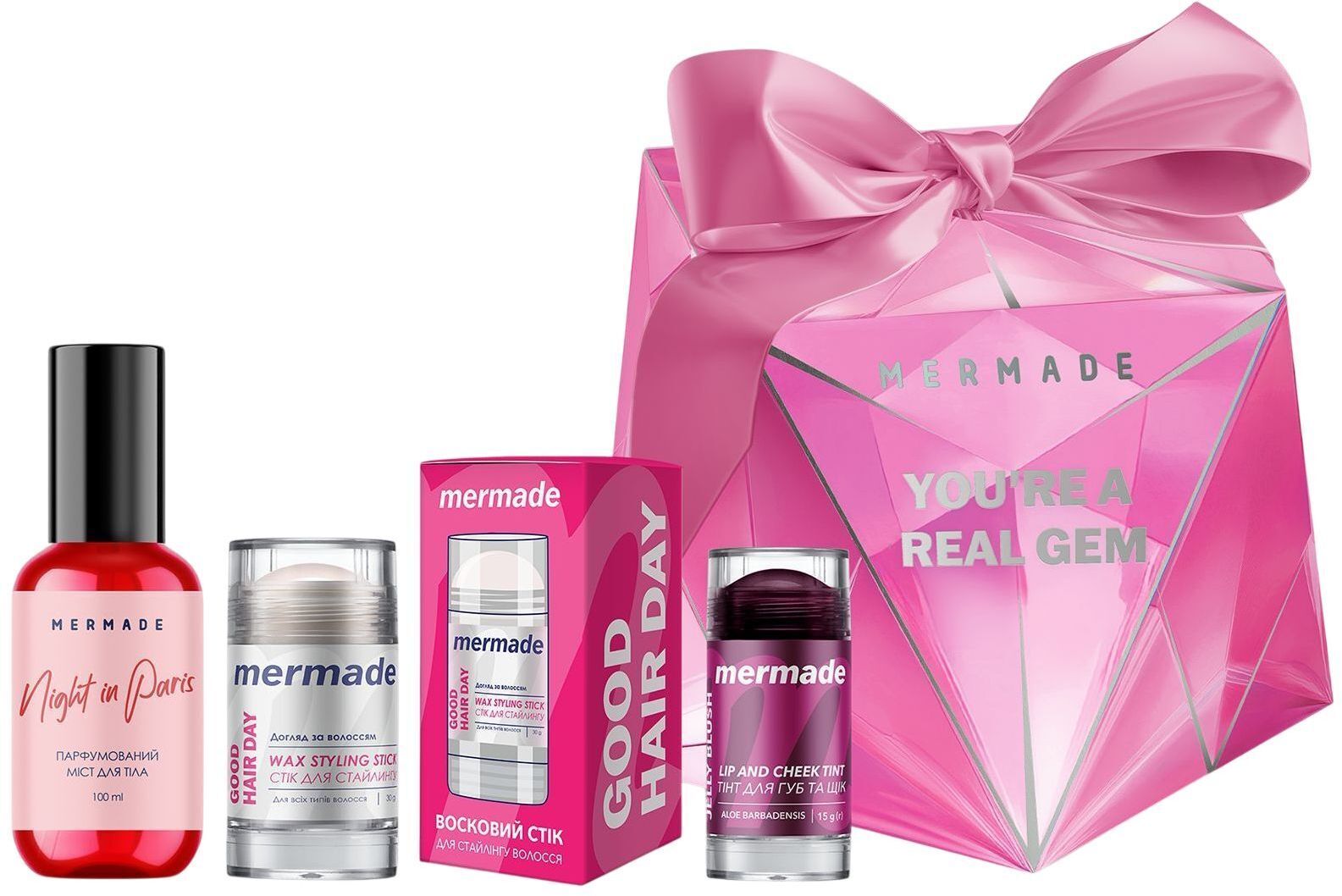 Подарунковий набір Mermade Beauty Glow Set Діамантфото1