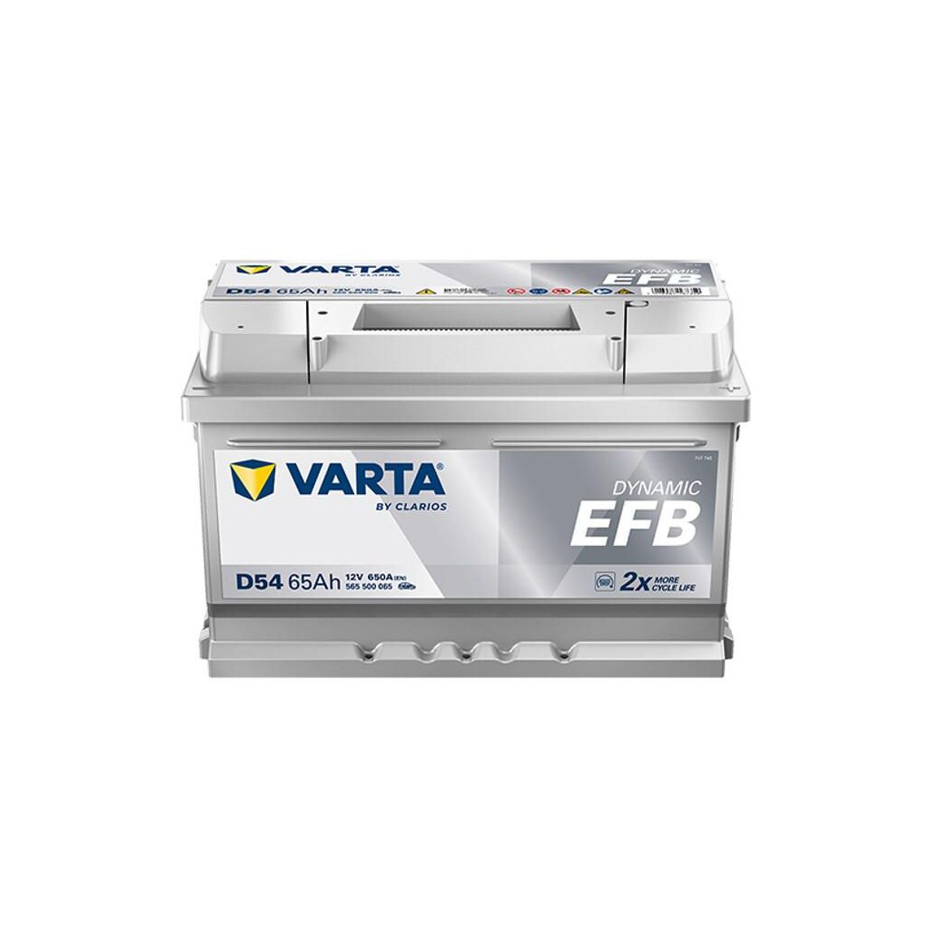 Акумулятор Varta Dynamic EFB 12В 65Аг 650А R+ (565500065) фото1