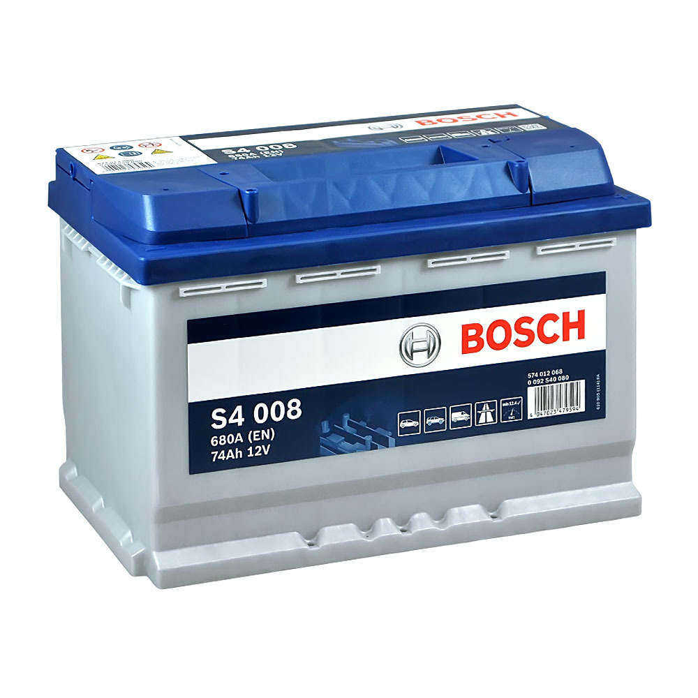 Акумулятор Bosch S4 12В 74А·год 680А R+ (0 092 S40 080) фото 1