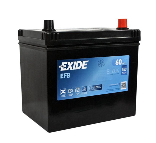 Акумулятор Exide Start Stop 12V 60A God 520A R El604