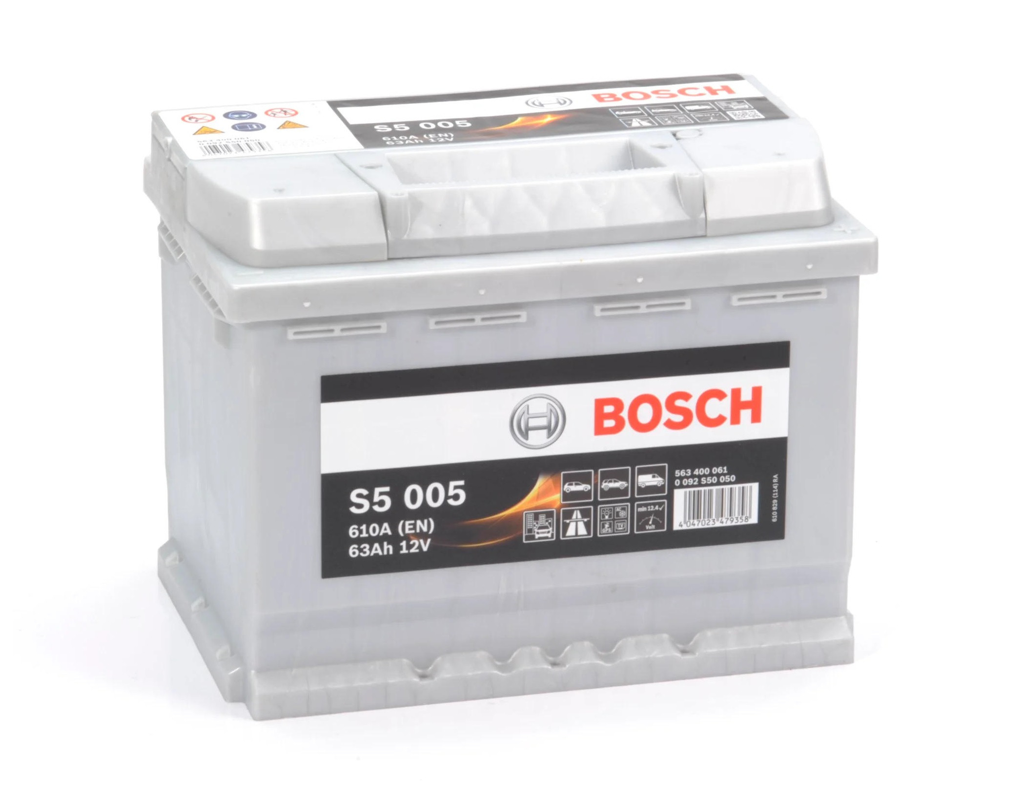 Акумулятор Bosch S4 12В 63А·год 610А R+ (0 092 S50 050) фото 1