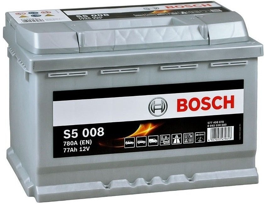 Акумулятор Bosch S4 12В 77А·год780А R+ (0 092 S50 080) фото 1