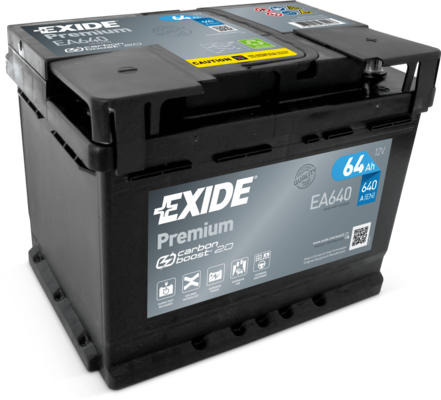 Акумулятор Exide Premium 12В 64А·год 640А R+ (EA640)фото1