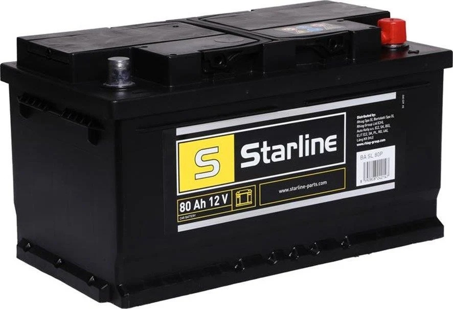 Акумулятор Starline 12В 80А·год 740А R+ (BA SL 80P) фото 1