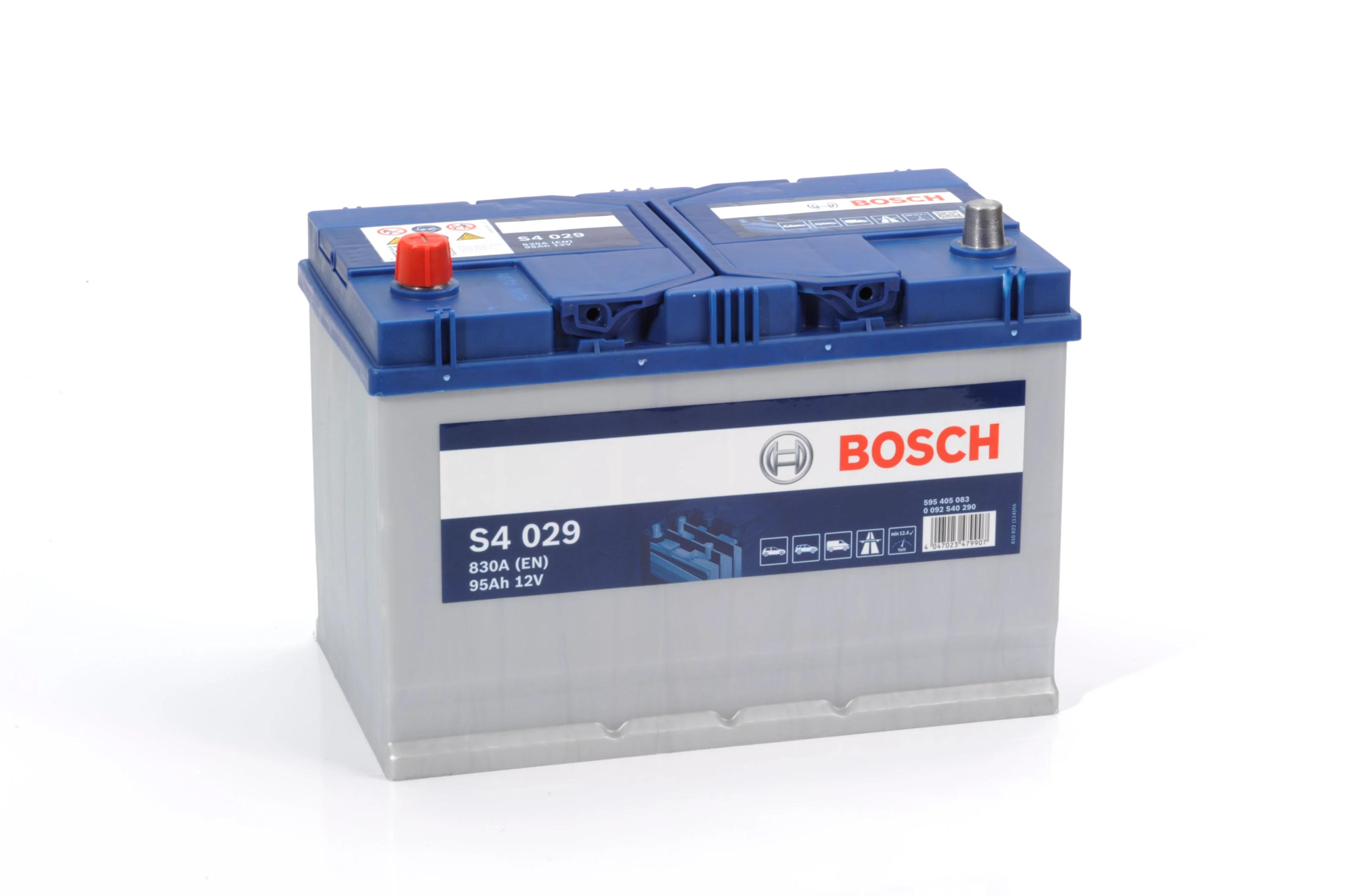 Акумулятор Bosch S4 12В 95А·год 830А L+ (0 092 S40 290) фото 1