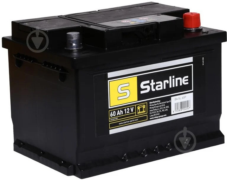 Акумулятор Starline 12В 60А·год 540А R+ (BA SL 60P) фото 1