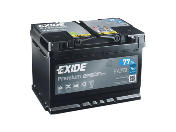 

Акумулятор Exide Premium 12В 77А·год 760А R+ (EA770)