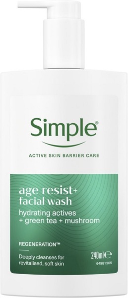 Средство для умывания Simple Active Skin Barrier Care Активный уход при возрастных изменениях регенерирующий 240 мл