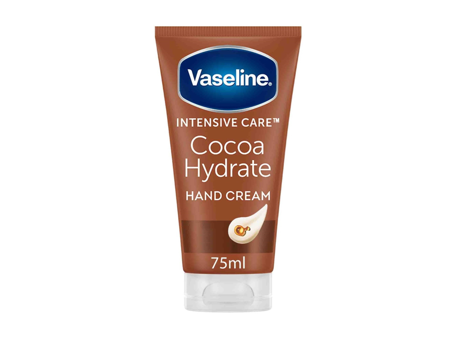 Крем для рук Vaseline Intensive care Увлажняющий с какао-маслом 75 мл