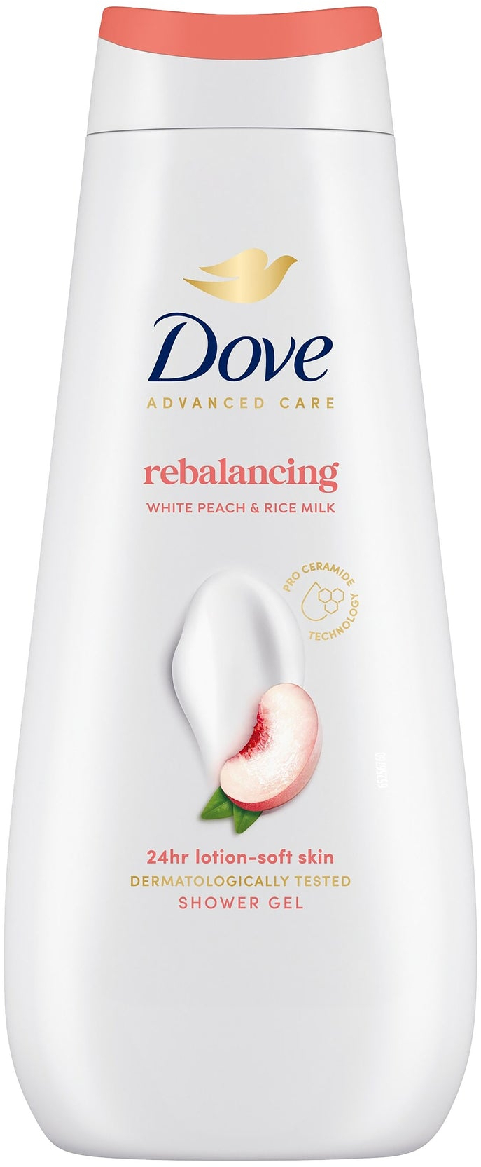 Гель для душа Dove Advanced care Белый персик и рисовое молочко 400 мл фото 1