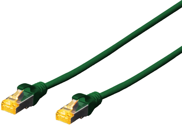 Патч-корд DIGITUS CAT 6a S-FTP, 3м, AWG 26/7, Cu, LSZH, Green (DK-1644-A-030/G) фото 1