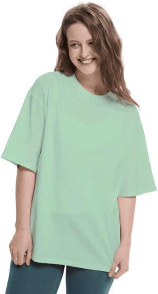 Футболка бавовняна жіноча Roza 231105 XS ментоловафото