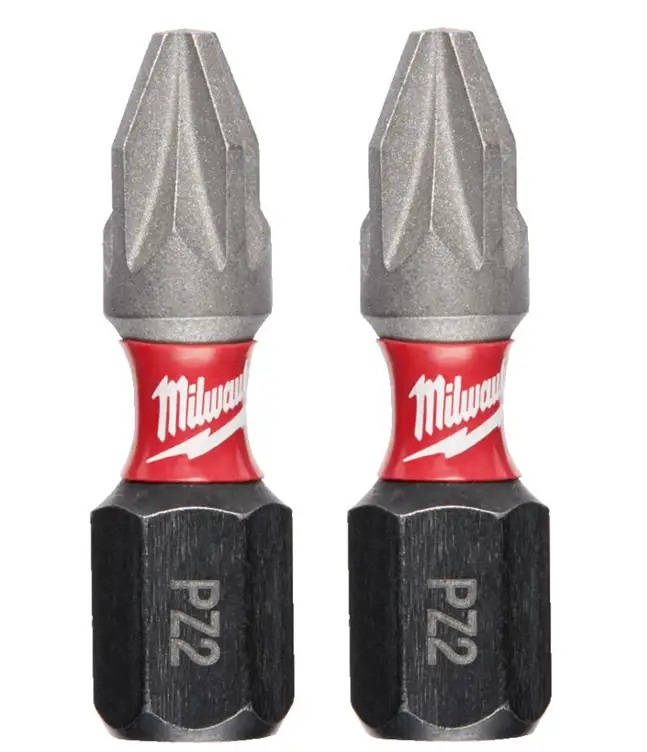 Біти Milwaukee Shockwave, набір 2шт, PZх25мм (4932500356)фото1