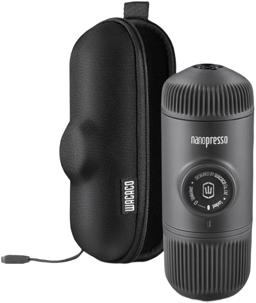 Эспрессо-кофеварка портативная Wacaco Nanopresso с чехлом Серая (WNANOGRcase)
