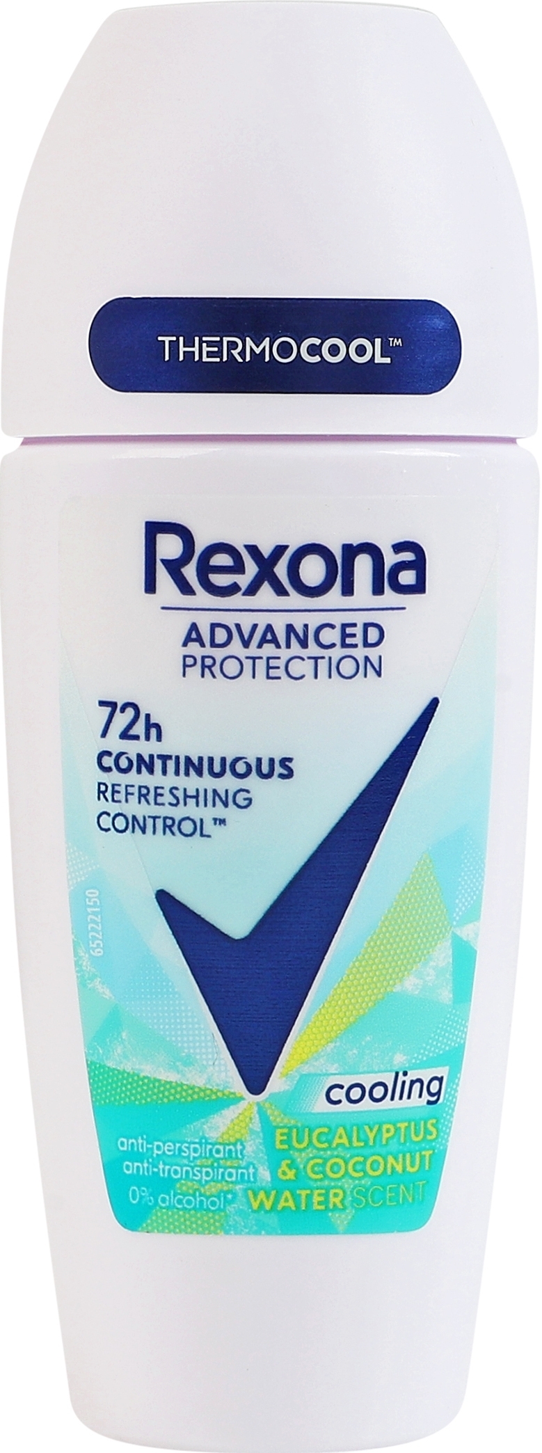 Антиперспирант шариковый Rexona Advanced Protection охлаждающий Свежесть эвкалипта и кокосовой воды 72 часа 50 мл фото 1