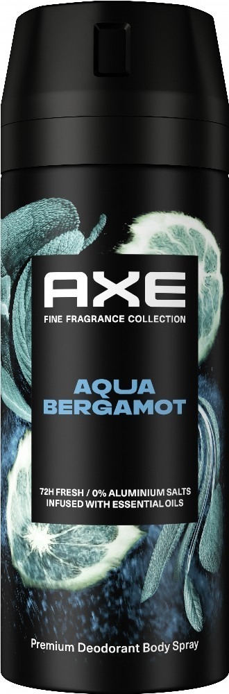 Дезодорант Axe Fine fragrance collection Aqua Bergamot 72 часа аэрозоль 150 мл фото 1