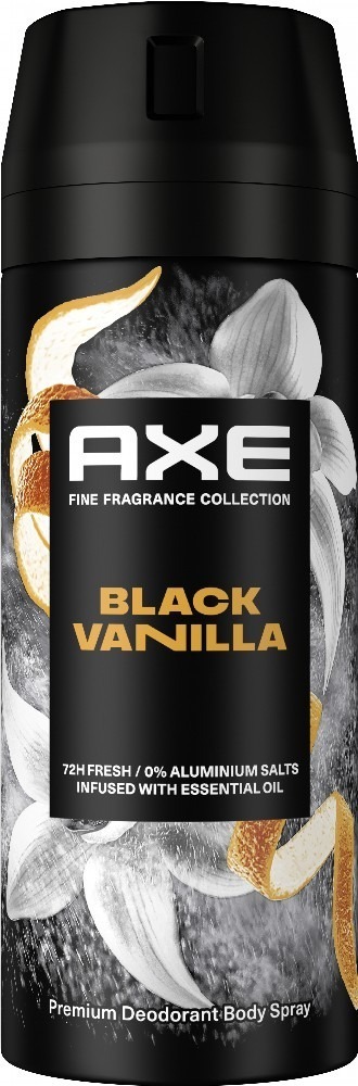 Дезодорант Axe Fine fragrance collection Black vanilla 72 часа аэрозоль 150 мл фото 1
