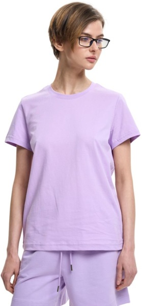 Футболка бавовняна жіноча Roza 231107 L світло-фіолетовафото