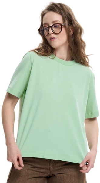 Футболка бавовняна жіноча Roza 240604 XL ментоловафото