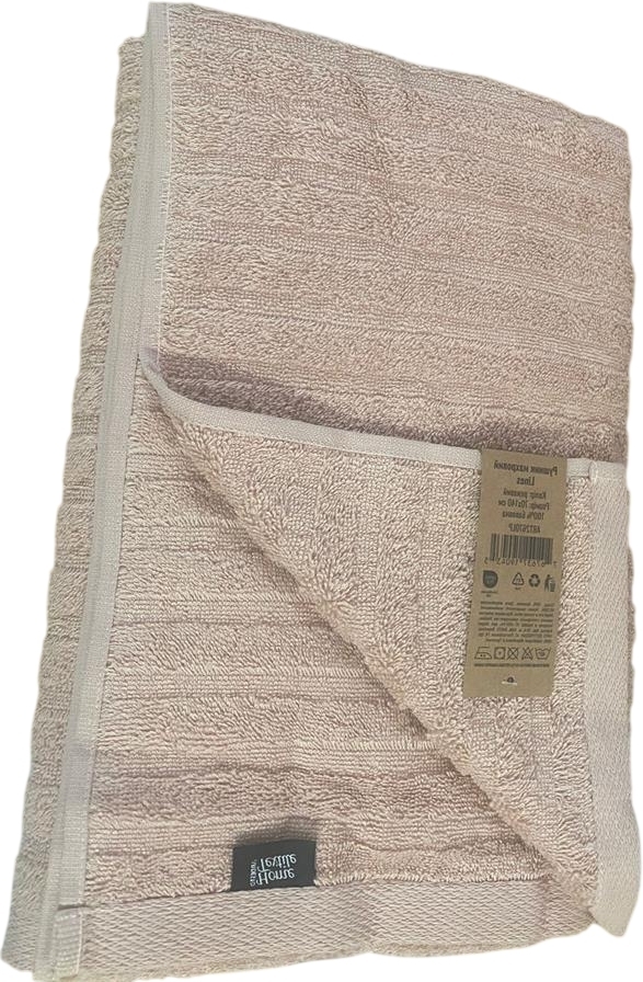 Рушник махровий ARDESTO Lines 70х140см, 100% бавовна, рожевий (ART2670LP)фото1