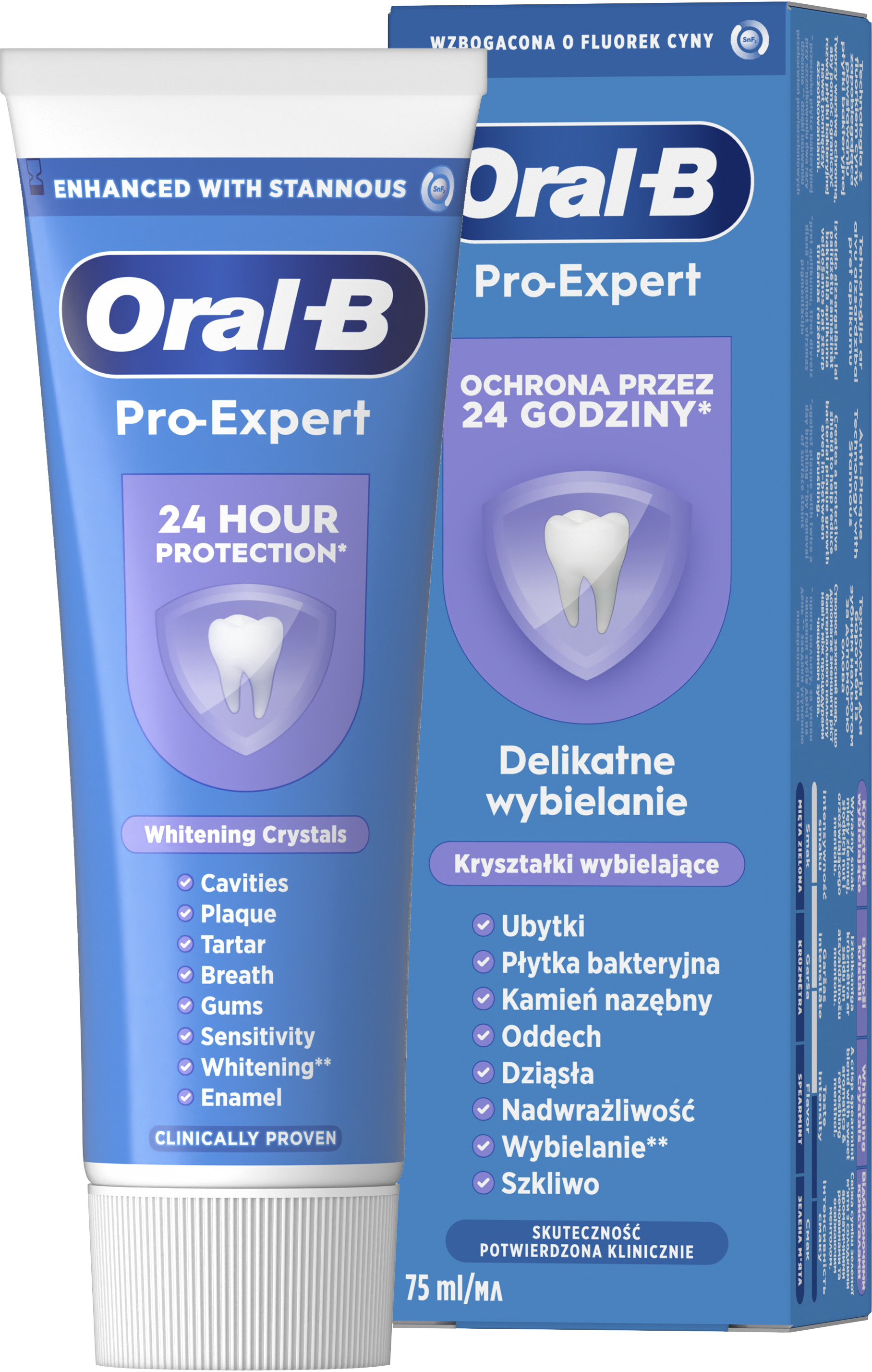 Зубная паста Oral-B Pro-Expert с отбеливающими кристаллами 75 мл фото 1