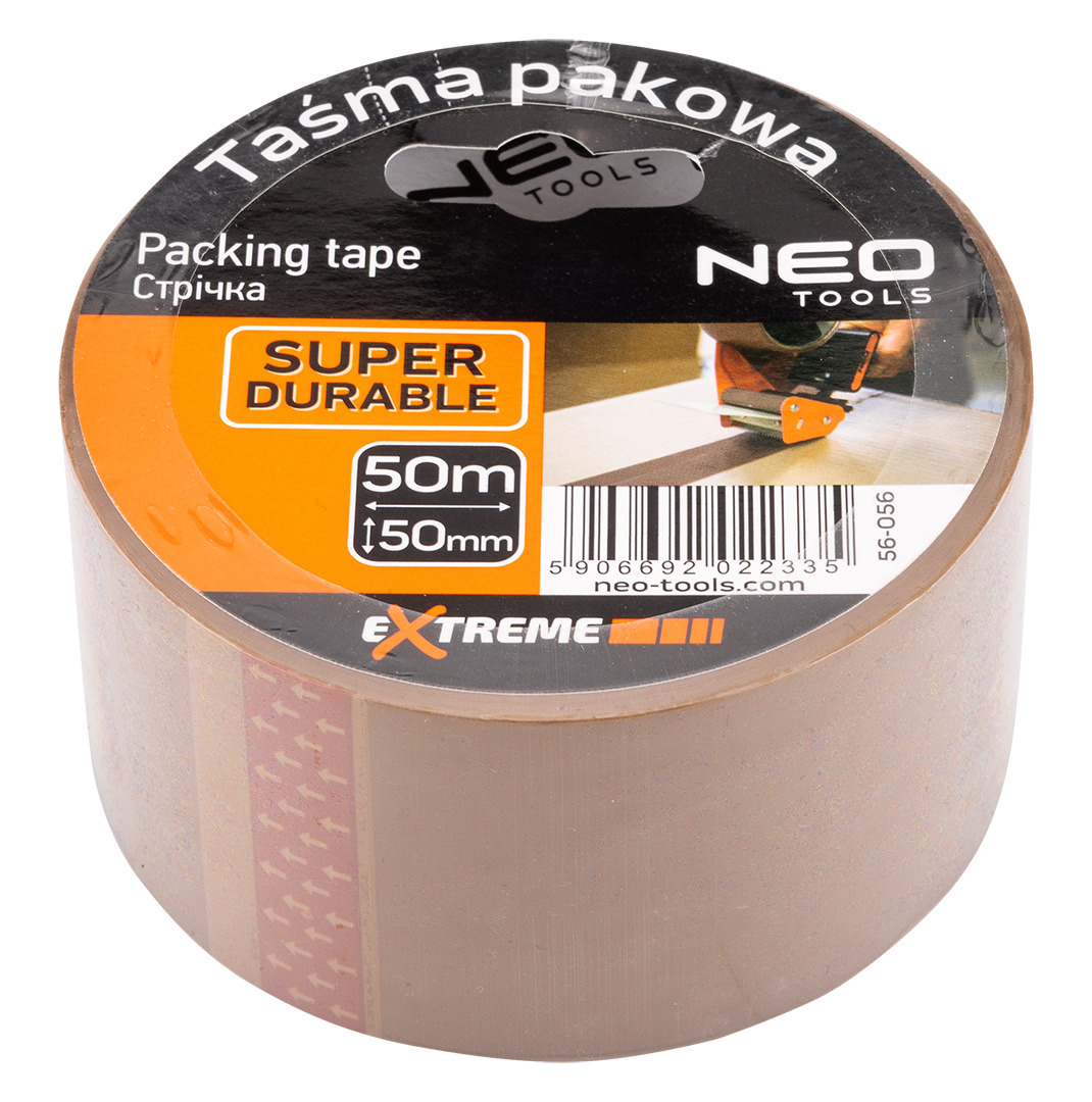 Лента упаковочная Neo Tools, 50мх50мм, коричневый (56-056) фото 1